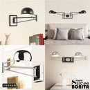 Modern adjustable retractable wall light with dimmable LED
