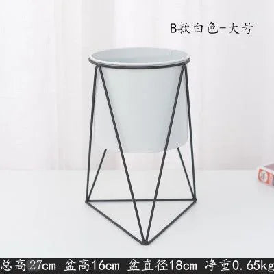 modern iron plant stand for indoor and outdoor decoration - vue 18 sur 18