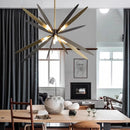 Decorative suspended LED chandelier for modern indoor lighting