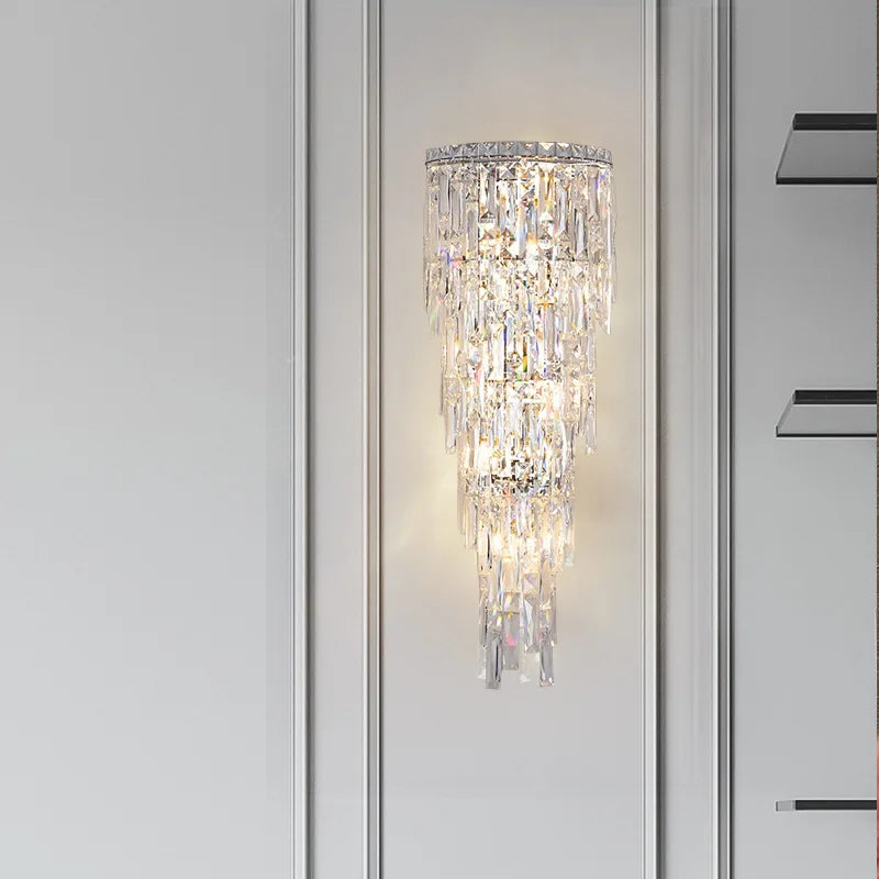 Crystal wall light for modern interior decoration