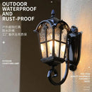 Vintage aluminium LED wall light for garden and outdoor