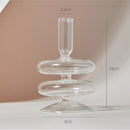Clear glass candleholder modern nordic home decor