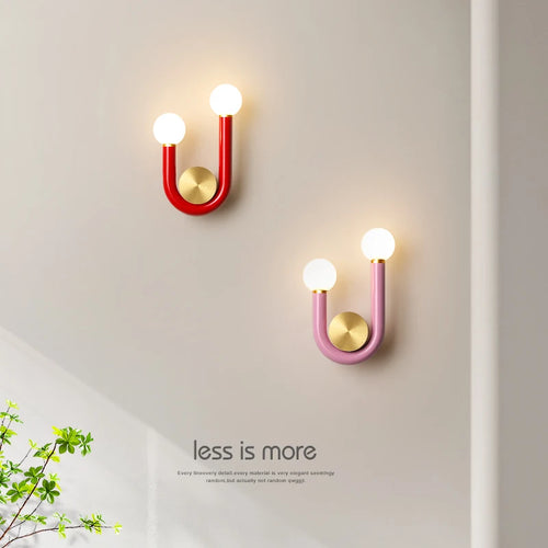 Cream wind bedside wall lamp