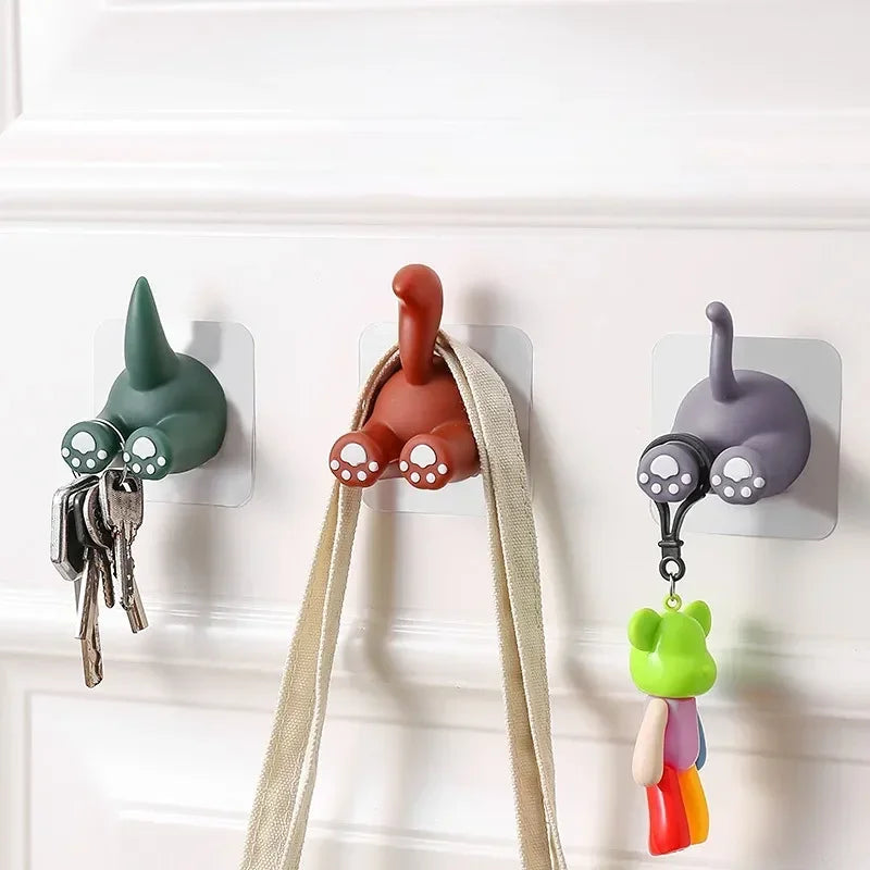 Fun animal adhesive toothbrush holder for children - vue 3 sur 12