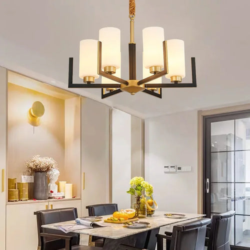 Retro Chinese style luxury LED chandelier pendant light - vue 3 sur 16