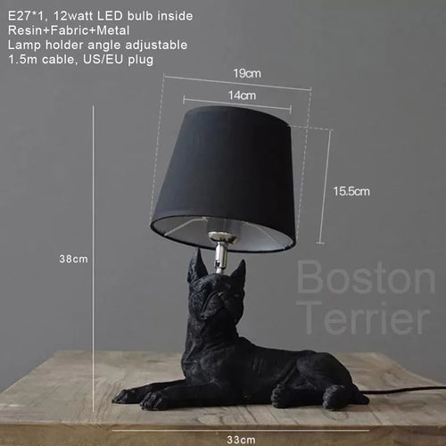 Modern LED puppy design table lamp for children - vue 9 sur 16