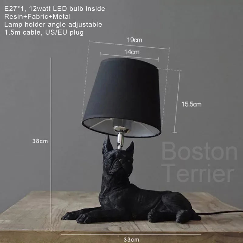 Modern LED puppy design table lamp for children - vue 8 sur 16