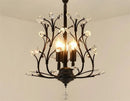 Vintage crystal chandelier with four arms for elegant lighting