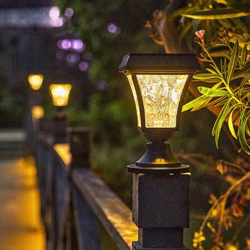 Waterproof outdoor solar LED lamp for garden and outdoor spaces - vue 5 sur 7