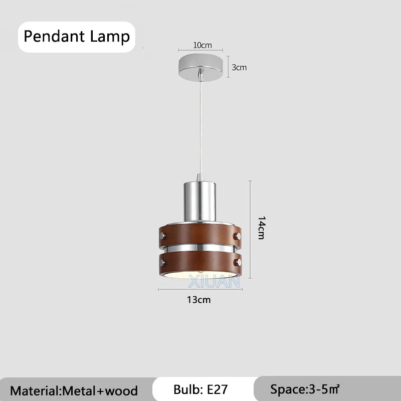 Wabi-sabi vintage retro pendant lamp for office and coffee table