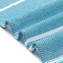Absorbent Turkish beach towel with stripes and fringes, cotton