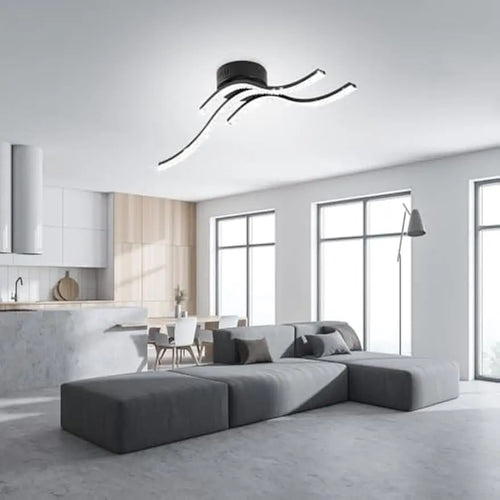 Modern LED ceiling light for elegant interior lighting - vue 6 sur 7
