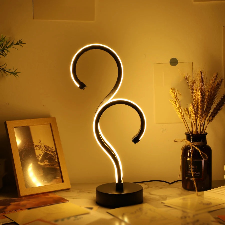 Creative dimmable desk lamp with three colours for eye protection