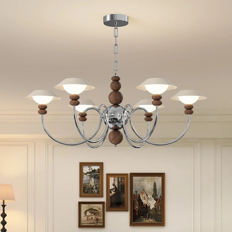 Premium retro American eggshell style medieval chandelier