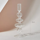 Clear glass candleholder modern nordic home decor