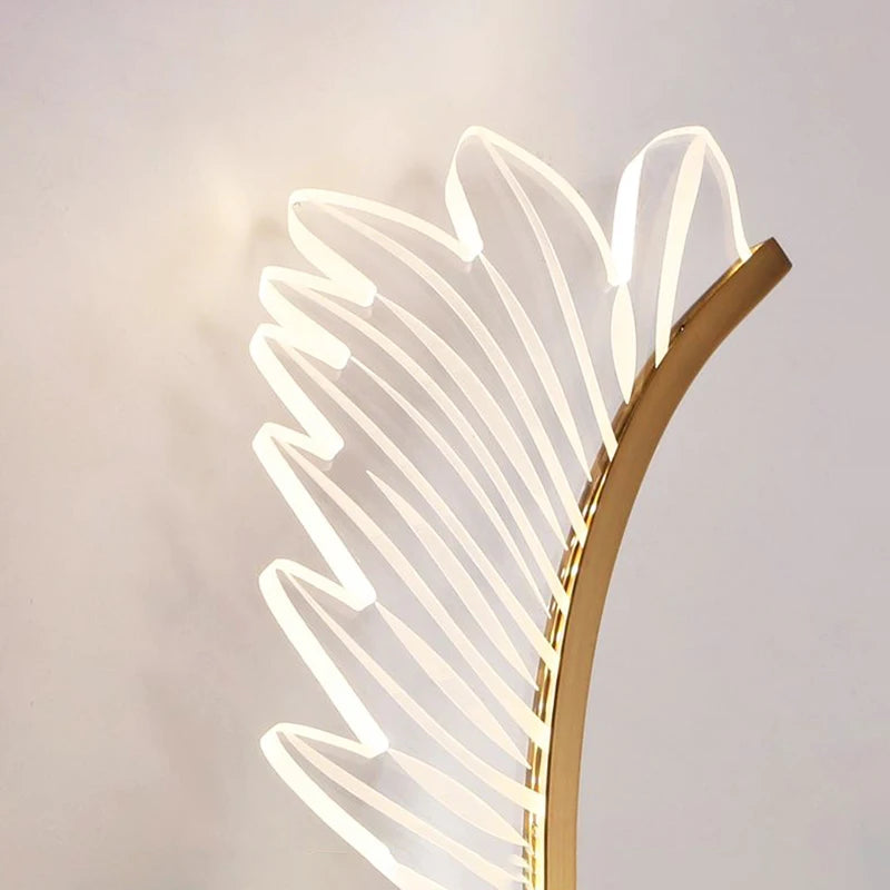 Nordic modern art wing wall light luxury porch lamp - vue 5 sur 9