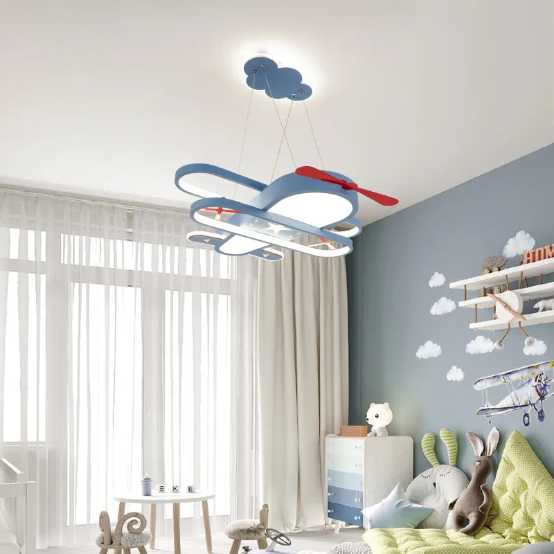 Airplane chandelier for children's room nordic creative decor