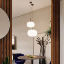 Scandinavian large glass ball pendant light for living room