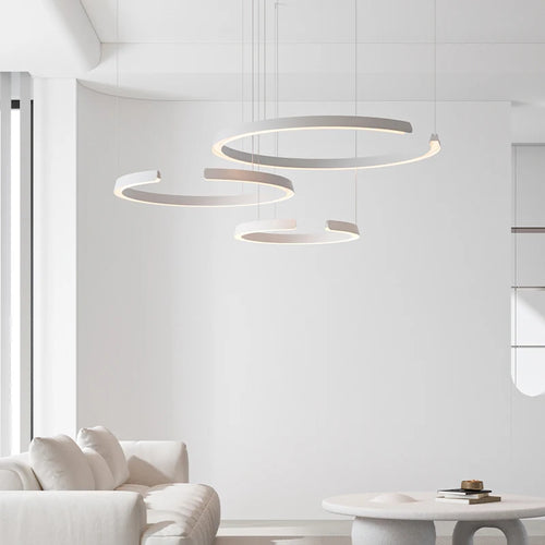 Simple modern circular pendant light - vue 4 sur 19