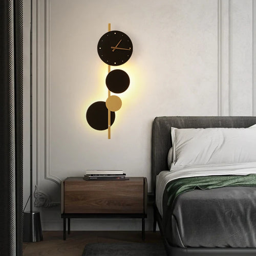 Nordic design acrylic LED wall clock for home decor - vue 3 sur 7