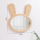 cute decorative wooden hanging mirrors for kids