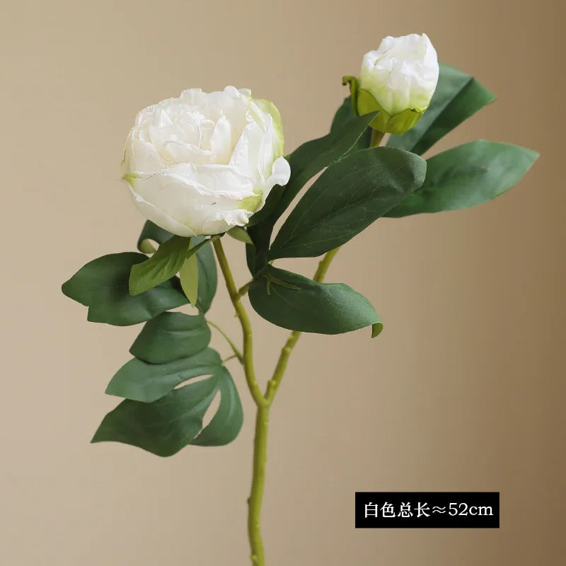 Large artificial silk peony flowers for wedding decorations