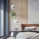 Modern nordic chandelier with hanging led flower pot