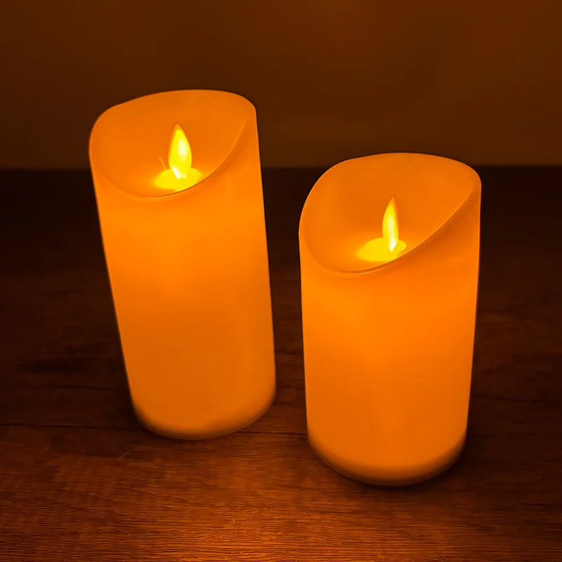 decorative led candle for wedding and birthday