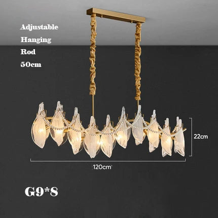 Creative frosted glass chandelier with modern pearl design - vue 10 sur 10