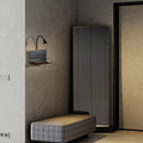 Modern 360° rotatable wireless USB LED wall light with switch for bedside and night use