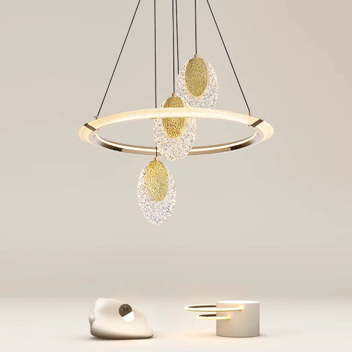 Modern crystal chandelier for elegant interior decor - vue 3 sur 10