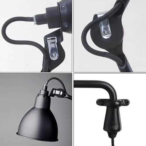 Rotating long arm wall lamp for versatile indoor lighting - vue 6 sur 16