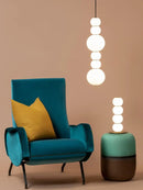 Modern white glass chandelier for interior decoration