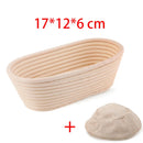 Handmade natural rattan bread proofing basket for sourdough fermentation