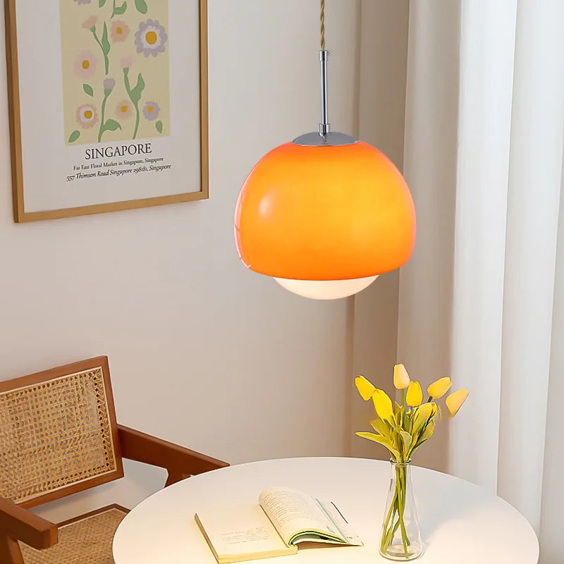Nordic glass pendant light for decorative interiors