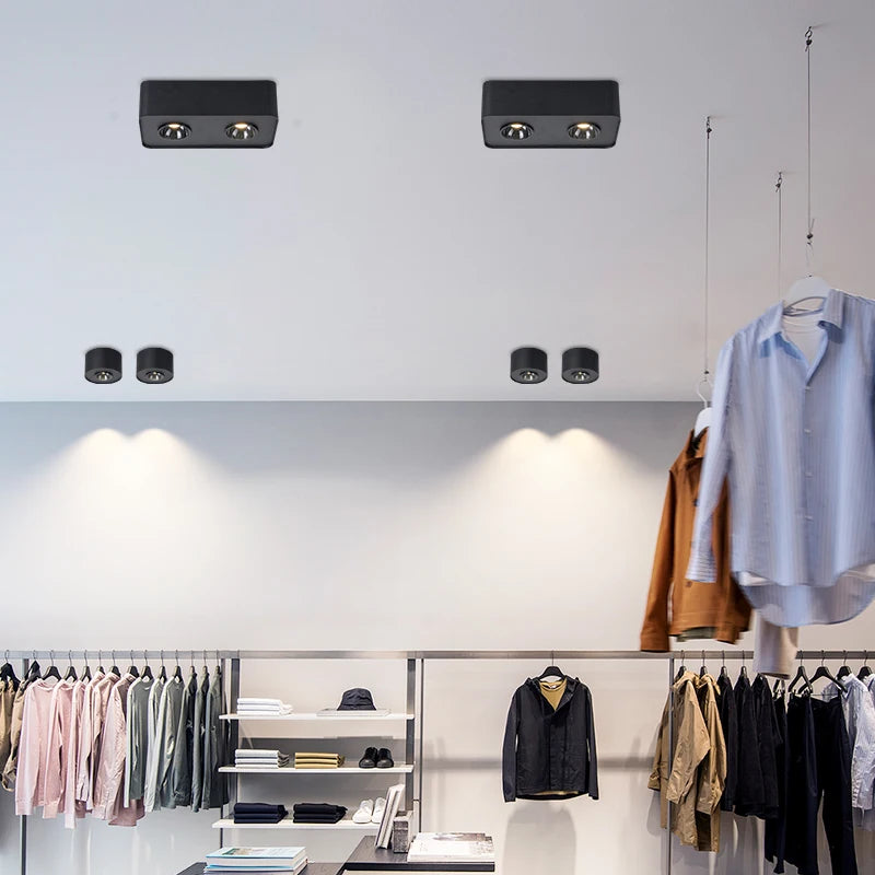 Smart mijia ultra-thin four-head square COB spotlight for home - vue 5 sur 16