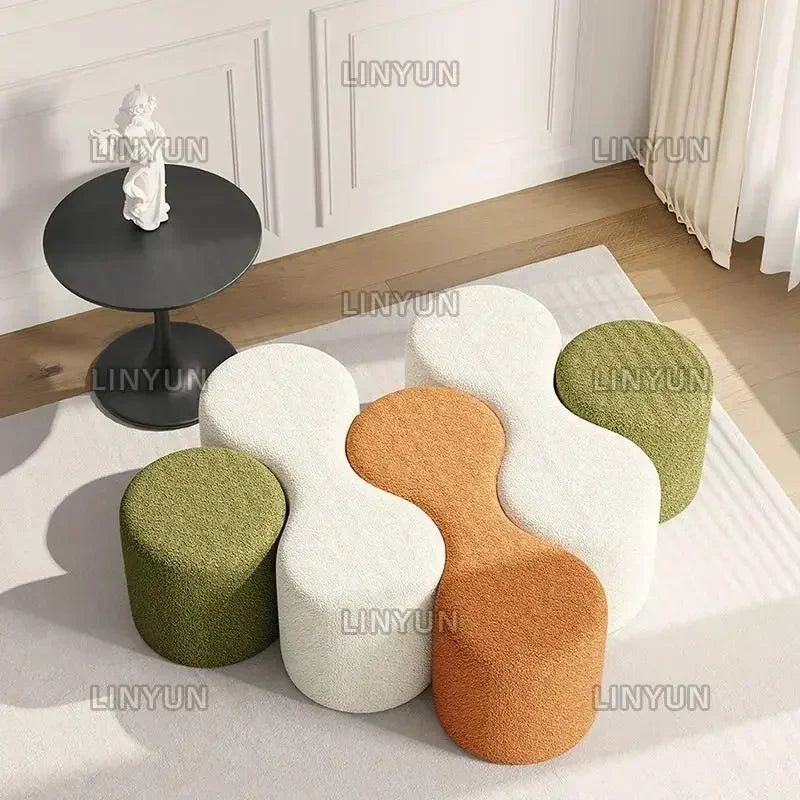 combined fabric sofa for office and leisure area - vue 4 sur 17