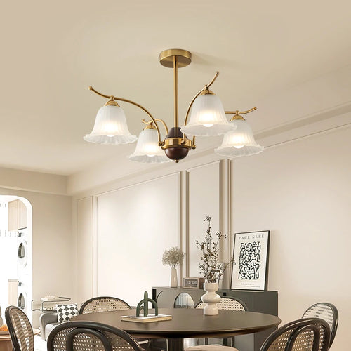 Elegant retro chandelier for classic and refined lighting - vue 5 sur 9