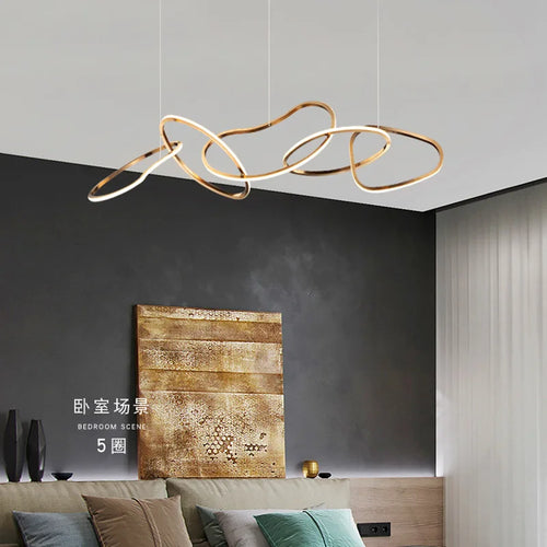 Nordic pendant chandeliers for elegant indoor lighting - vue 6 sur 9