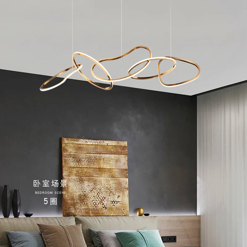 Nordic pendant chandeliers for elegant indoor lighting - vue 5 sur 9