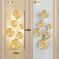 Modern gold LED wall light for interior decoration