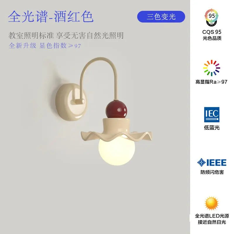 Nordic flower pendant light for children and decorations - vue 16 sur 16