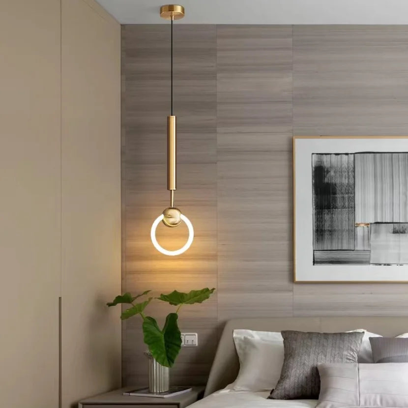 Modern nordic ring LED pendant light