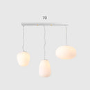 Modern Japanese style glass LED pendant light for elegant interiors