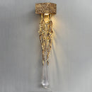 Postmodern creative copper and crystal LED wall lamp for hallway, stairwell, bedroom and living room