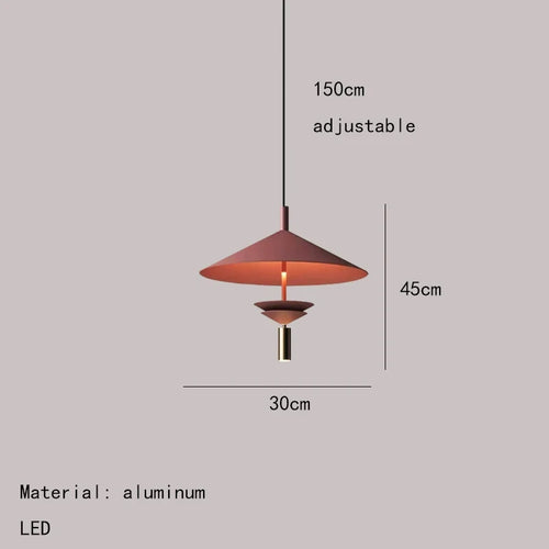 Modern indoor metal pendant light with soft illumination - vue 13 sur 14