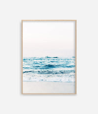 Ocean waves photographic poster marine landscape wall decor