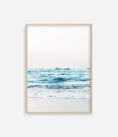 Ocean waves photographic poster marine landscape wall decor