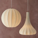 Wabi sabi silk pendant lamp for modern interior decor