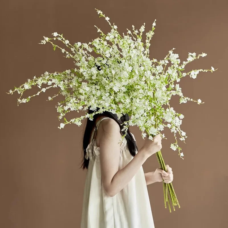 Artificial willow flower for decoration and photography